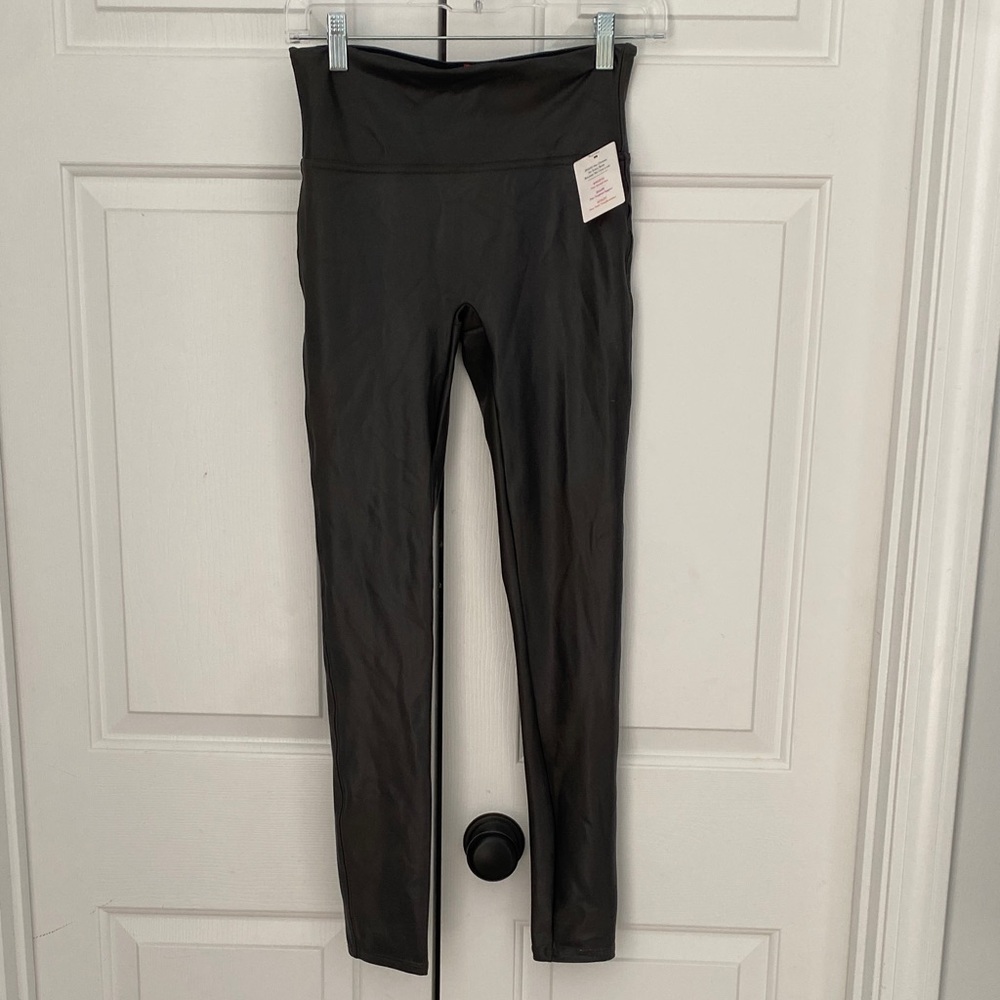 Faux leather leggings